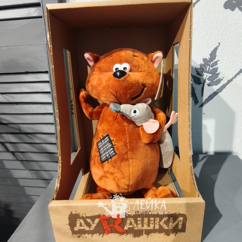 Мягкая игрушка &laquo;Дурашки: Котэ и мышь&raquo;