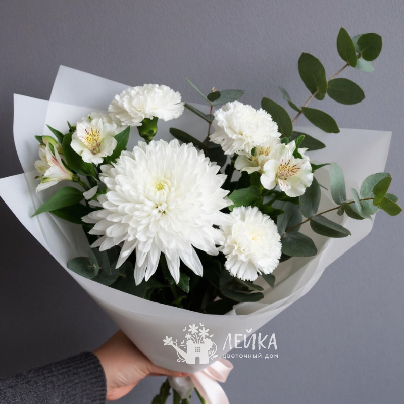 Снежная нежность букета